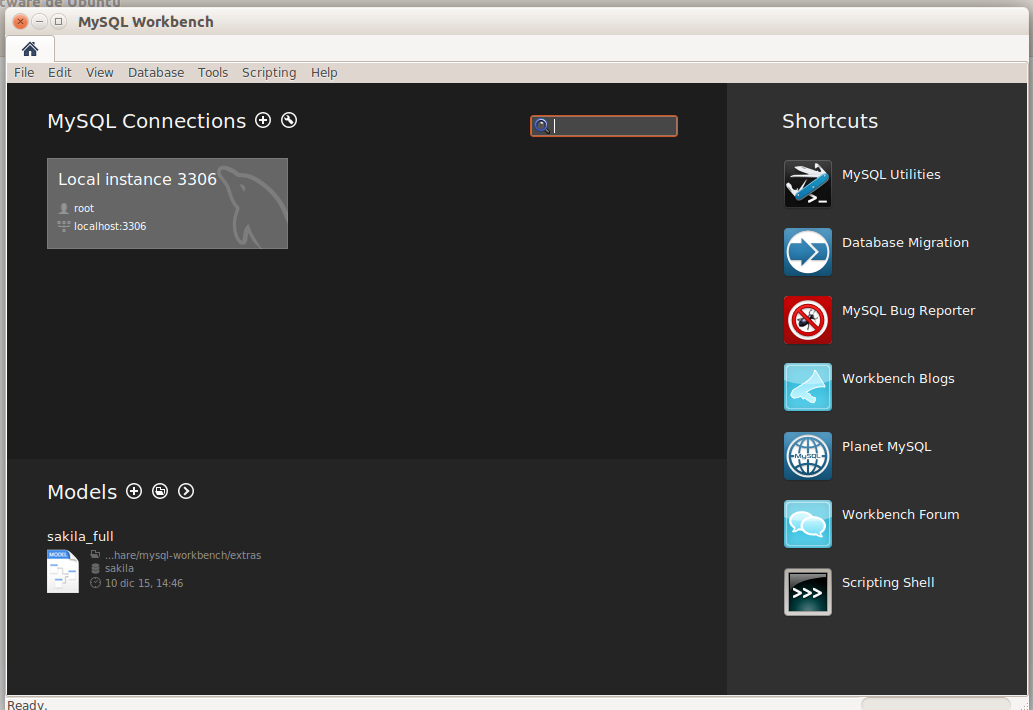 MySQL Workbench.